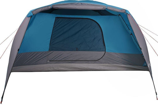 vidaXL Summer Camping Tent Blue with Double Cloth for 6 People 412x370x190cm