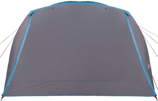 vidaXL Summer Camping Tent Blue with Double Cloth for 6 People 412x370x190cm