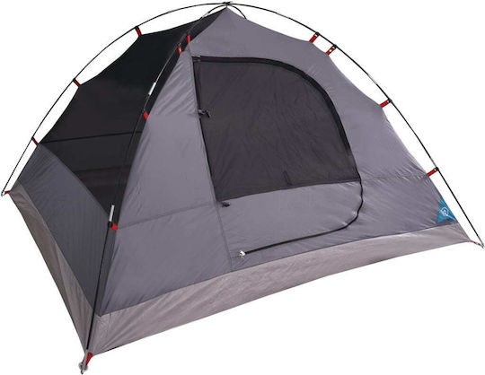 vidaXL Summer Camping Igloo Tent Blue for 6 People 184x340x190cm
