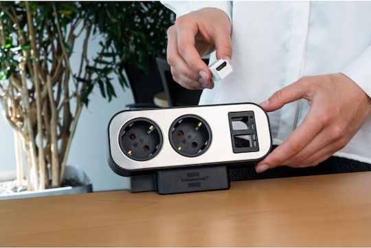 Brennenstuhl Power Strip 10 Positions with Switch and Cable 2m
