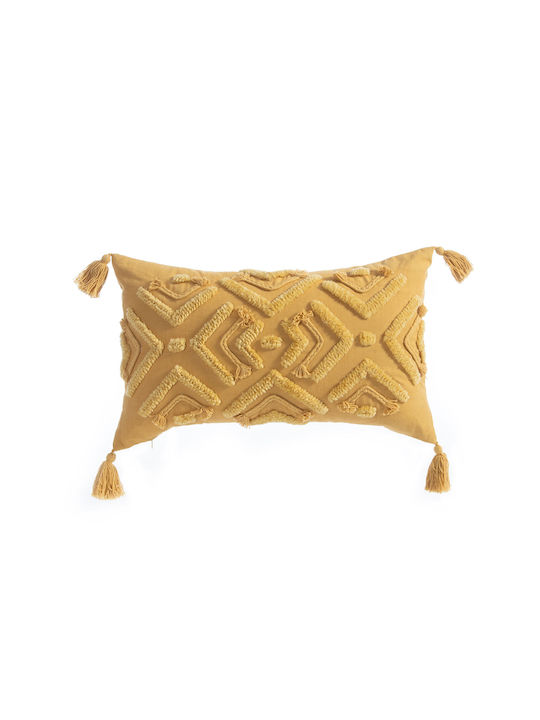 Nef-Nef Homeware Sofa Cushion Amalvia from 100% Cotton Gold 35x55cm.