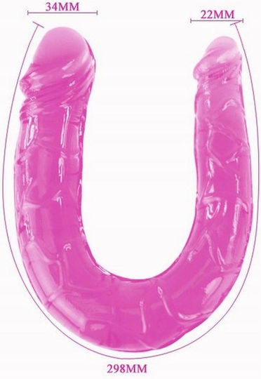Dildo dublu pentru cupluri Penetrație lesbiană 30 Cm