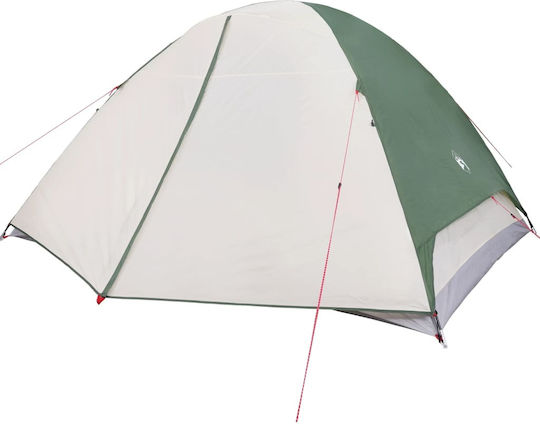 vidaXL Καλοκαιρινή Σκηνή Camping Πράσινη για 6 Άτομα 184x340x190εκ.