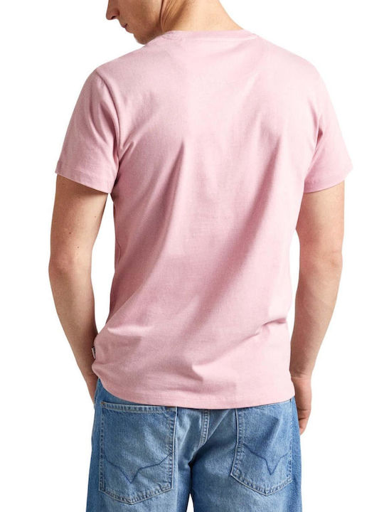 Pepe Jeans Herren T-Shirt Kurzarm Rosa