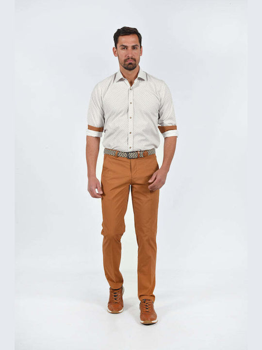 Mygolf Men's Trousers Chino Tabac Brown