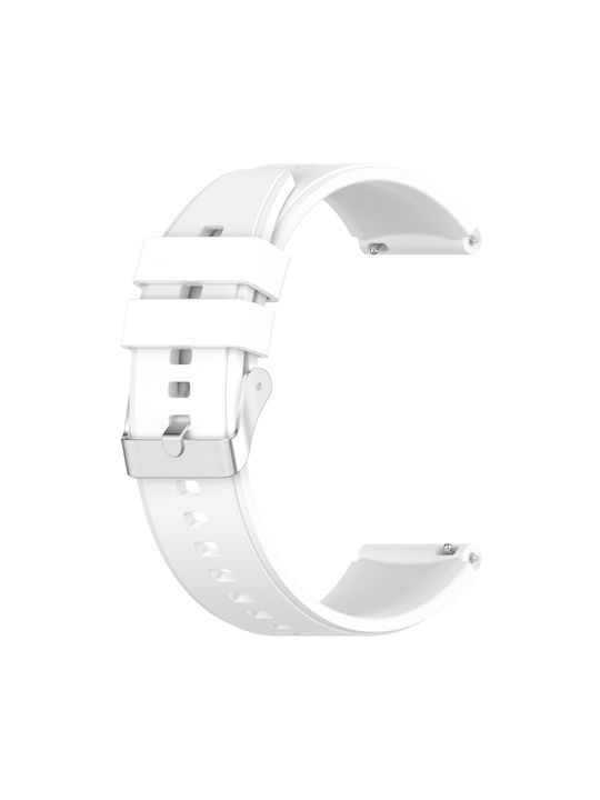 Curea Silicon Alb (Huawei Watch GT2 / GT3 (42mm) / GT3 Pro (43mm)Honor Magic Watch 2 )