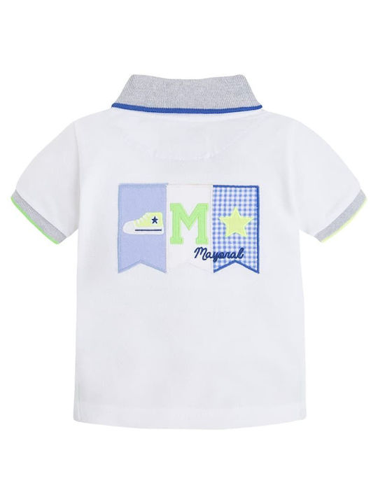 Mayoral Kids Polo Short Sleeve White