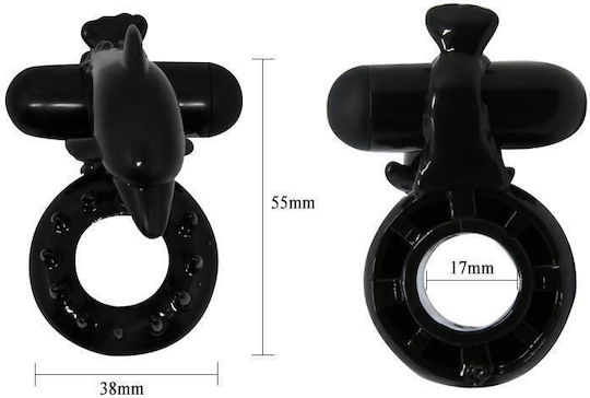 Penis Ring With Clitoral Massager Vibrates
