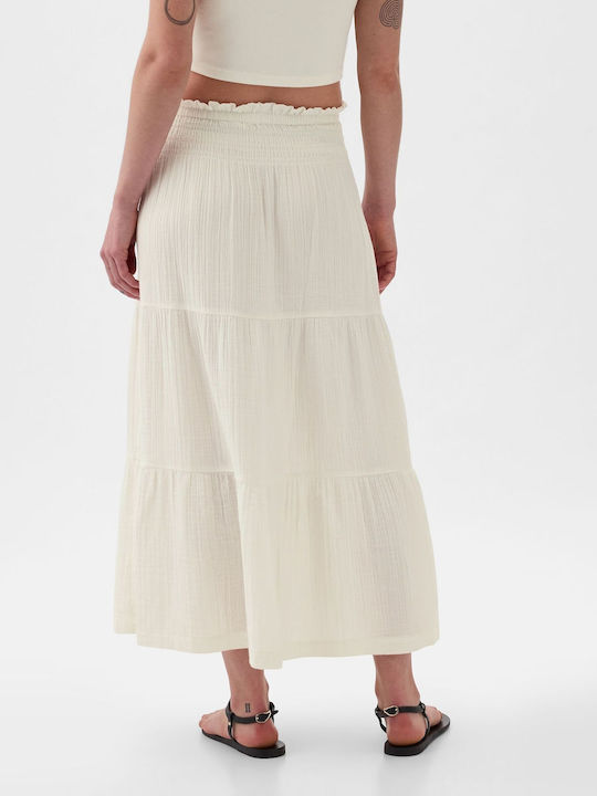 GAP Midi Skirt in White color