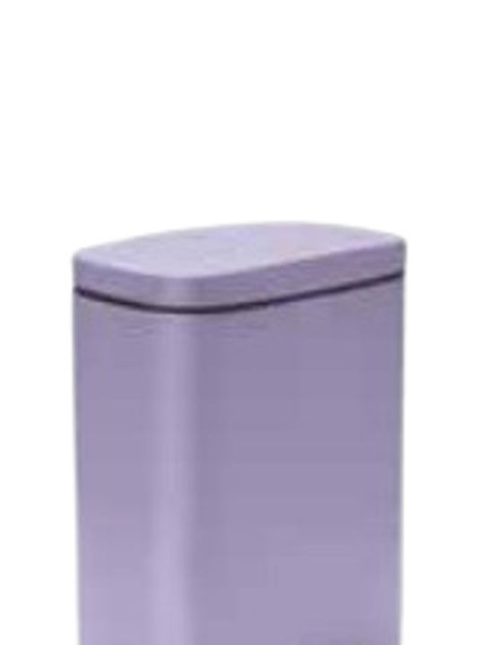 Dimitracas Akira Metallic Bathroom Basket Soft Close 5lt Purple