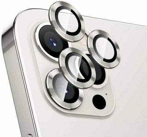Metall-Ring Stil Kamera-Objektiv-Schutz Iphone 11 /11pro /11 Pro Max Silber