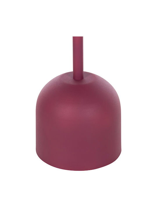 Masă Laterală Rotundă Delbel Metalică Roz L36xL36xÎ49cm