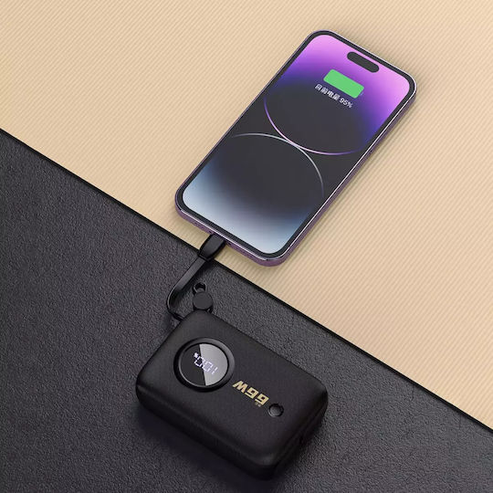 Dudao K14 Външна батерия 10000mAh 22.5W Power Delivery / Quick Charge Бежов