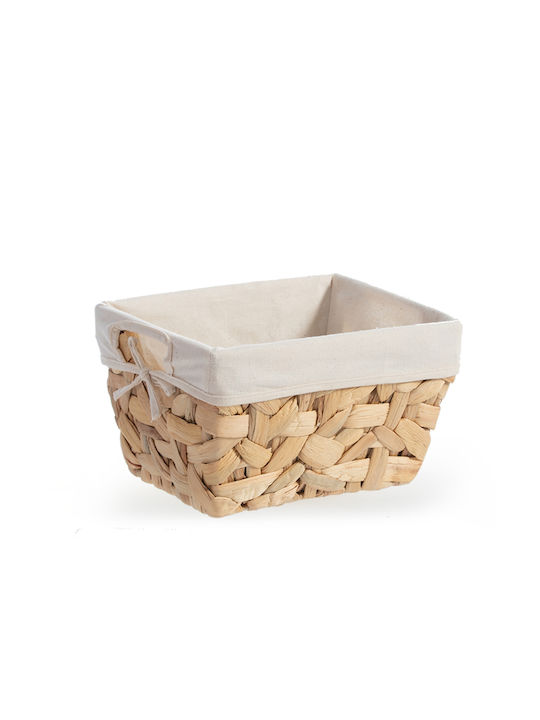 Nef-Nef Homeware Bread Box Wicker Beige 26x20x15cm