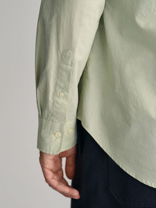 Long-sleeved Cotton Shirt Pink