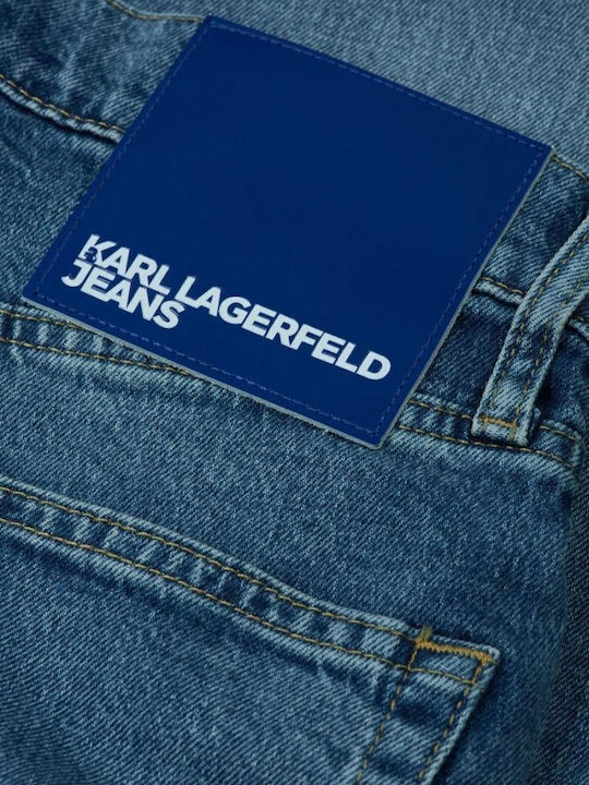 Ανδρικό Παντελόνι Τζιν με Slim Tapered Εφαρμογή Blue Denim
