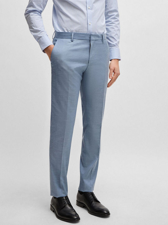 Men's Suit with Vest Slim Fit Lightblue