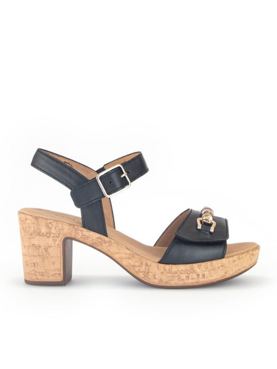 Leder Sandalen Anatomisch Schwarz