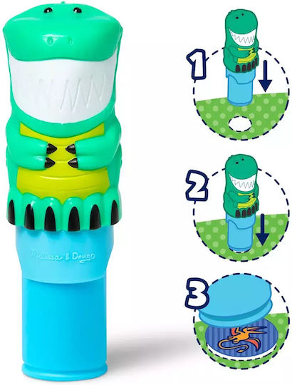 Melissa & Doug Children's Craft Sticker WOW! Activity Book with Sticker Stamp, Dinosaur for Children 3 Years Olive