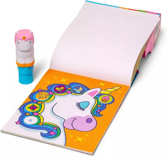 Melissa & Doug Children's Craft Sticker WOW! Activity Book with Sticker Stamp, Unicorn for Children 3 Years Cupcake