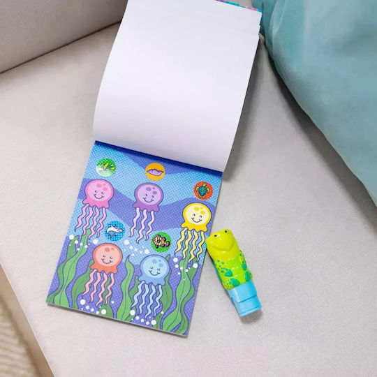 Melissa & Doug Children's Craft Sticker WOW! Activity Book with Sticker Stamp, Turtle for Children 3 Years Kelp