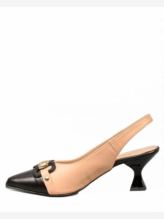 Wall Street Leather Brown Heels