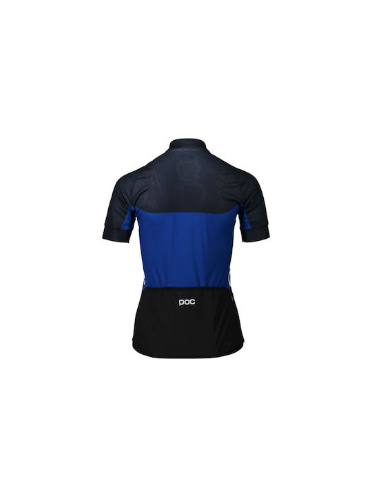 Poc Road Damen Kurze Ärmel Fahrradtrikot Road Bike Blau