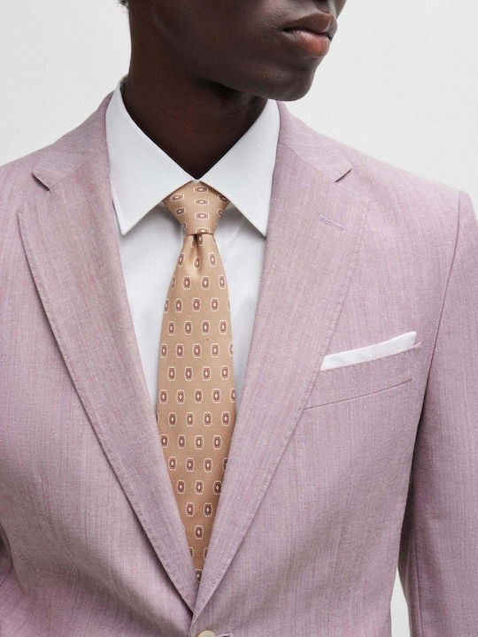 Men's Winter Suit Jacket Slim Fit Darkpink