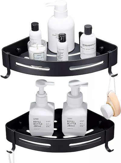 Raft De Perete Inox 20x29x4.5cm Negru