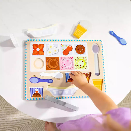 Дървено Детски Пъзел с Шипове 16бр Melissa & Doug