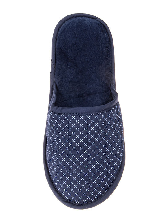 Men's Printed Slippers Blue
