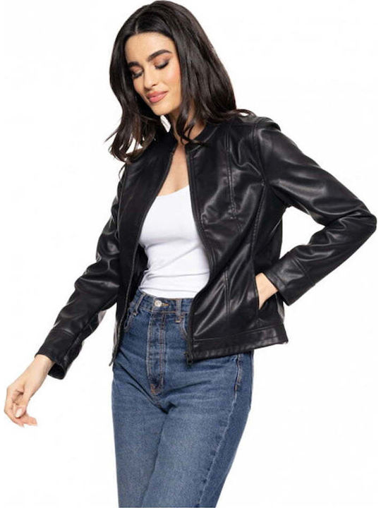Damen Bikerjacke Schwarz