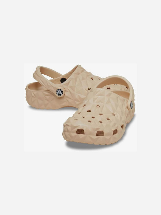 Crocs Classic Geometric Clog Σαμπό Μπεζ