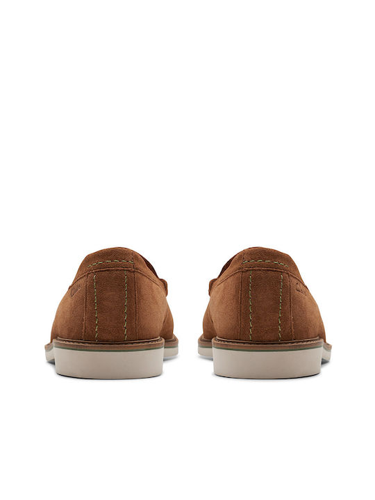 Clarks Suede Ανδρικά Boat Shoes σε Ταμπά Χρώμα