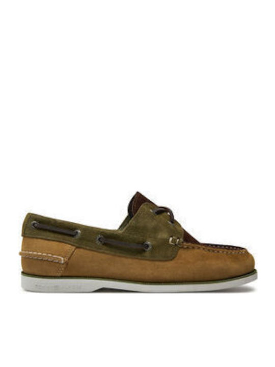Men's Suede Boat Shoes Green