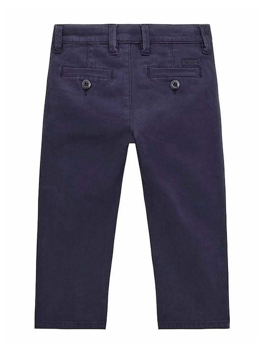 Guess Kids Chino Fabric Trousers Navy