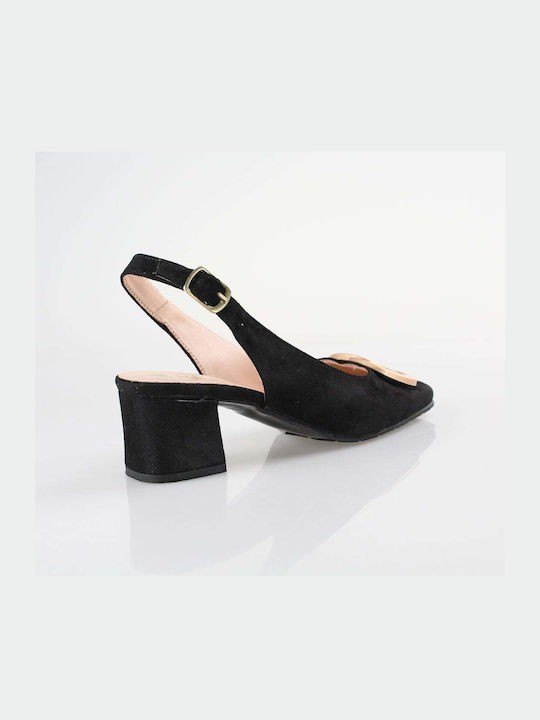 Blondie Suede Pantofi cu toc Negre