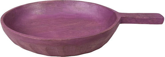 Nakaro Wood Serving Bowl Round Wooden with Diameter 33cm