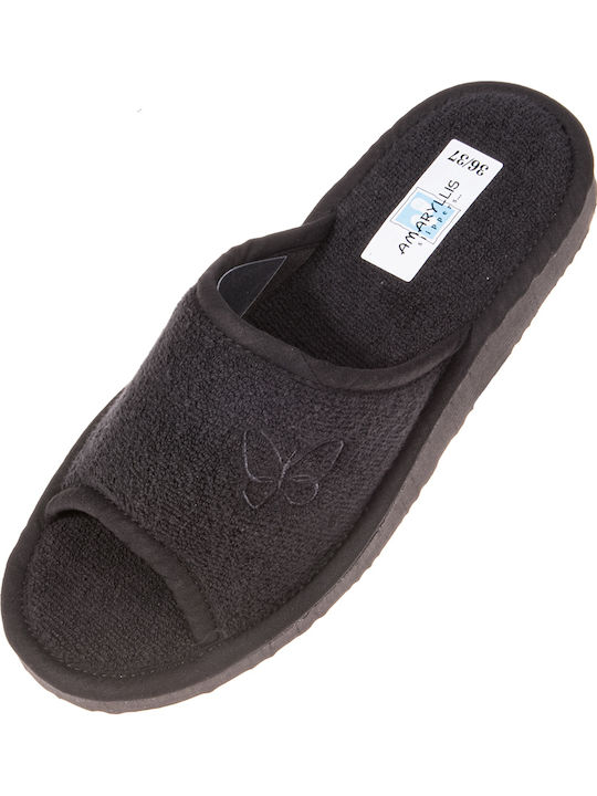 Terry Winter Women's Slippers Black