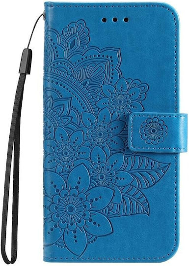 Flowers Brieftasche Blau (Realme 12 Pro / 12 Pro+)