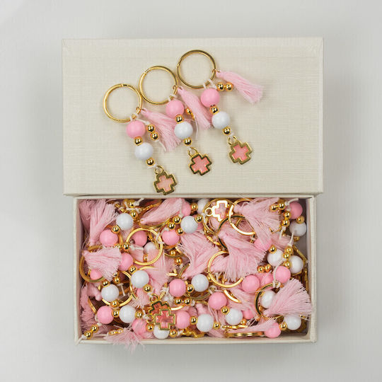 Papillon Kids Amulet De Botez Breloc Roz 50 Bucăți