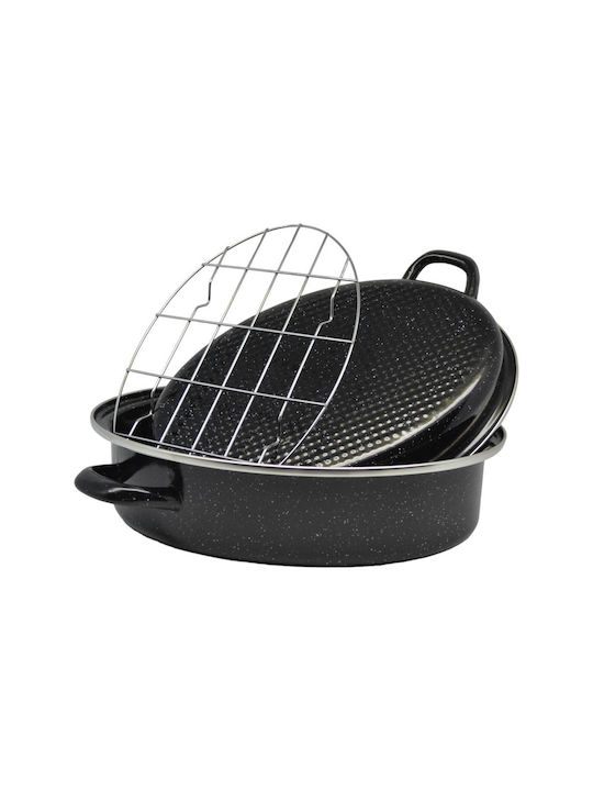 Ankor Dutch Oven Oval with Grill 42x32cm 1pcs