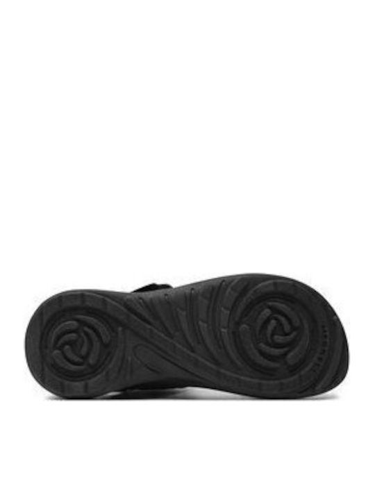 District Flache Sandalen für Damen in Schwarz Farbe