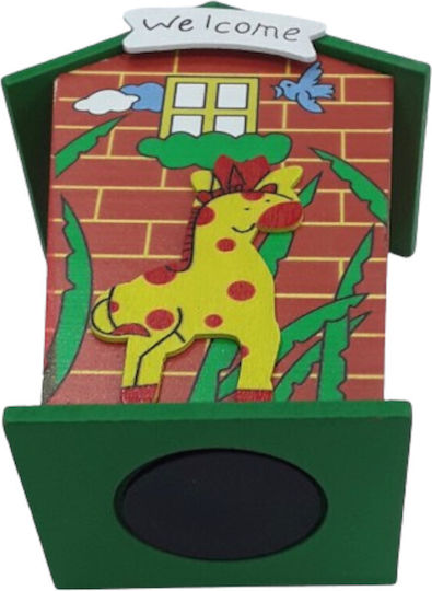 XMASfest Copil Cutiuta de bani Lemn Multicolor 12x9x6cm