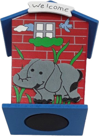 XMASfest Money Box Wooden Gray 12x9x6cm