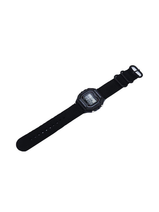 Λουράκι Νάιλον Τροποποιημένο Για Casio Μαύρο Pvd 18mm