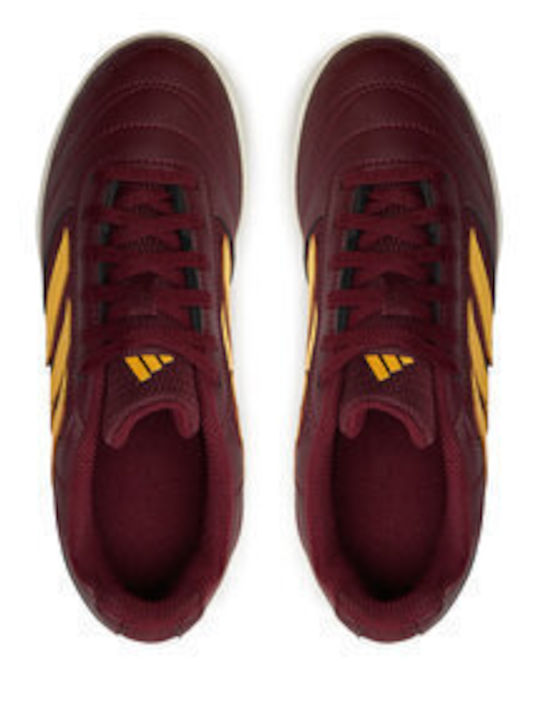Super Sala 2 Kids Indoor Soccer Shoes Burgundy