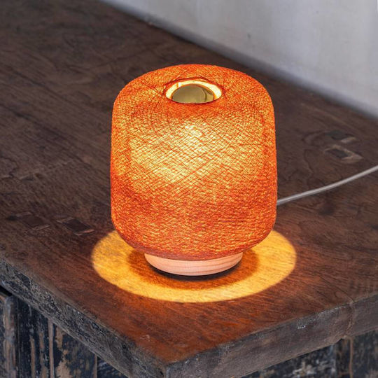 La Case de Cousin Paul Kids Decorative Lamp Orange 12.5x12.5x16εκ.