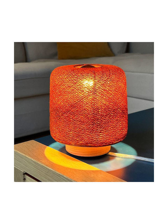 La Case de Cousin Paul Kinder Dekorative Lampe Orange 12.5x12.5x16εκ.