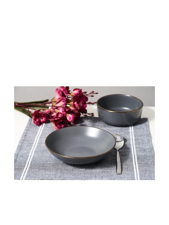Heinner Calypso Πιάτο Βαθύ Κεραμικό Λευκό με Διάμετρο 20cm 6τμχ